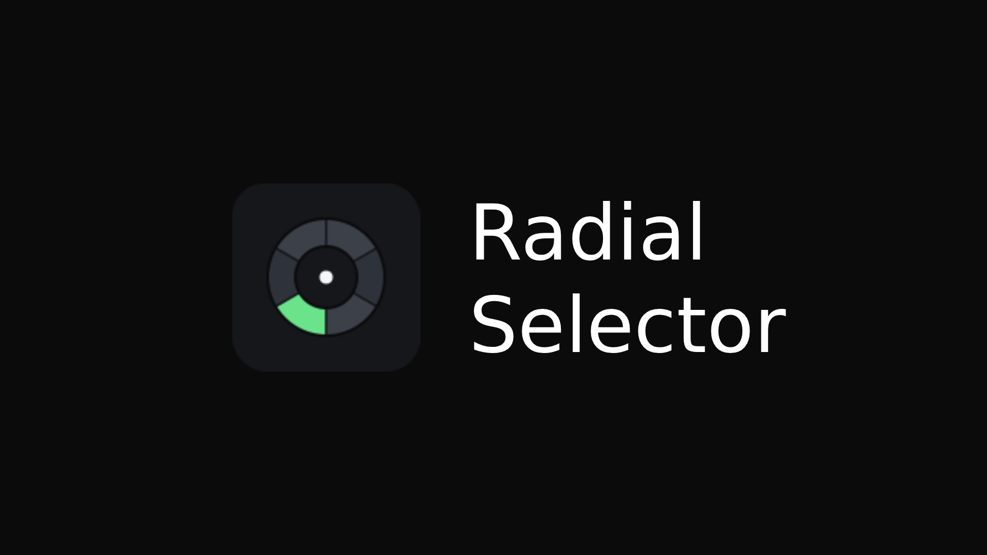 Radial Selector Unreal Engine plugin logo card
